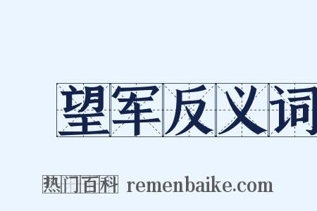 瞭望军反义词是什么意思的图片